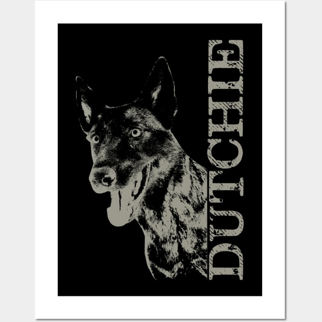 Dutch Shepherd - Dutchie Wall Art by Nartissima